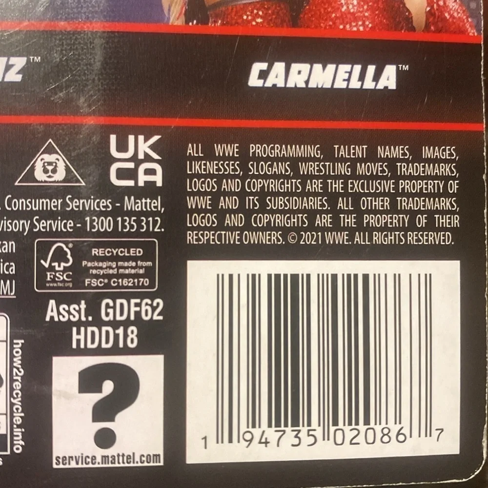 Mattel WWE Carmella & Noam 6'' Action Figures